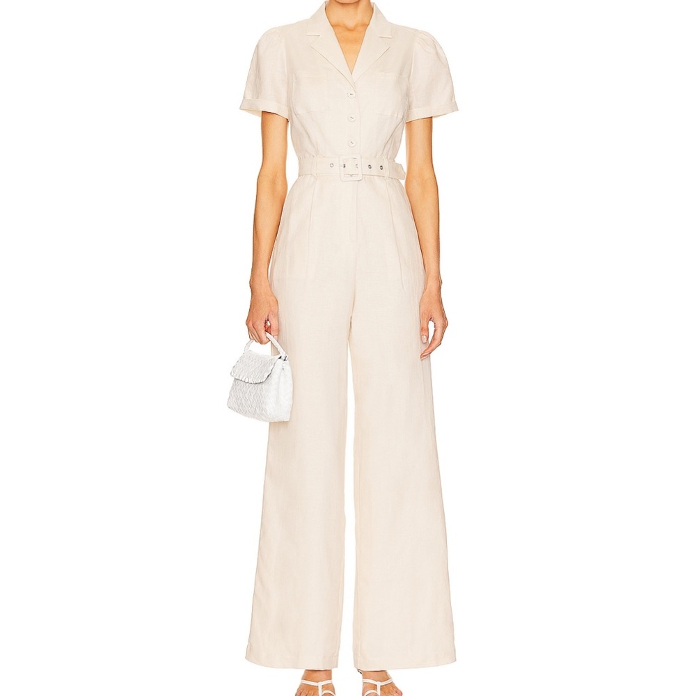 PAIGE Aislee Jumpsuit in Parchment Size 6